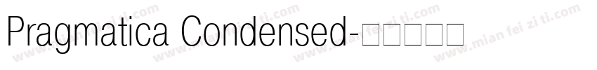 Pragmatica Condensed字体转换